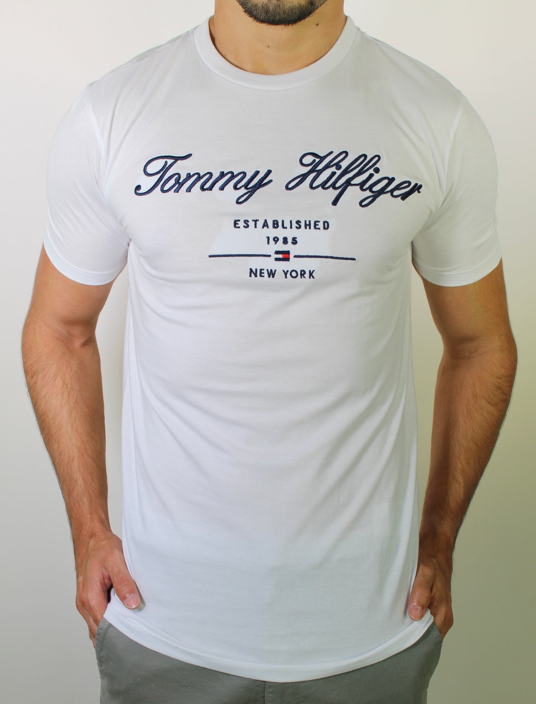 Camiseta TH Tommy Established 1985 NY - Branca