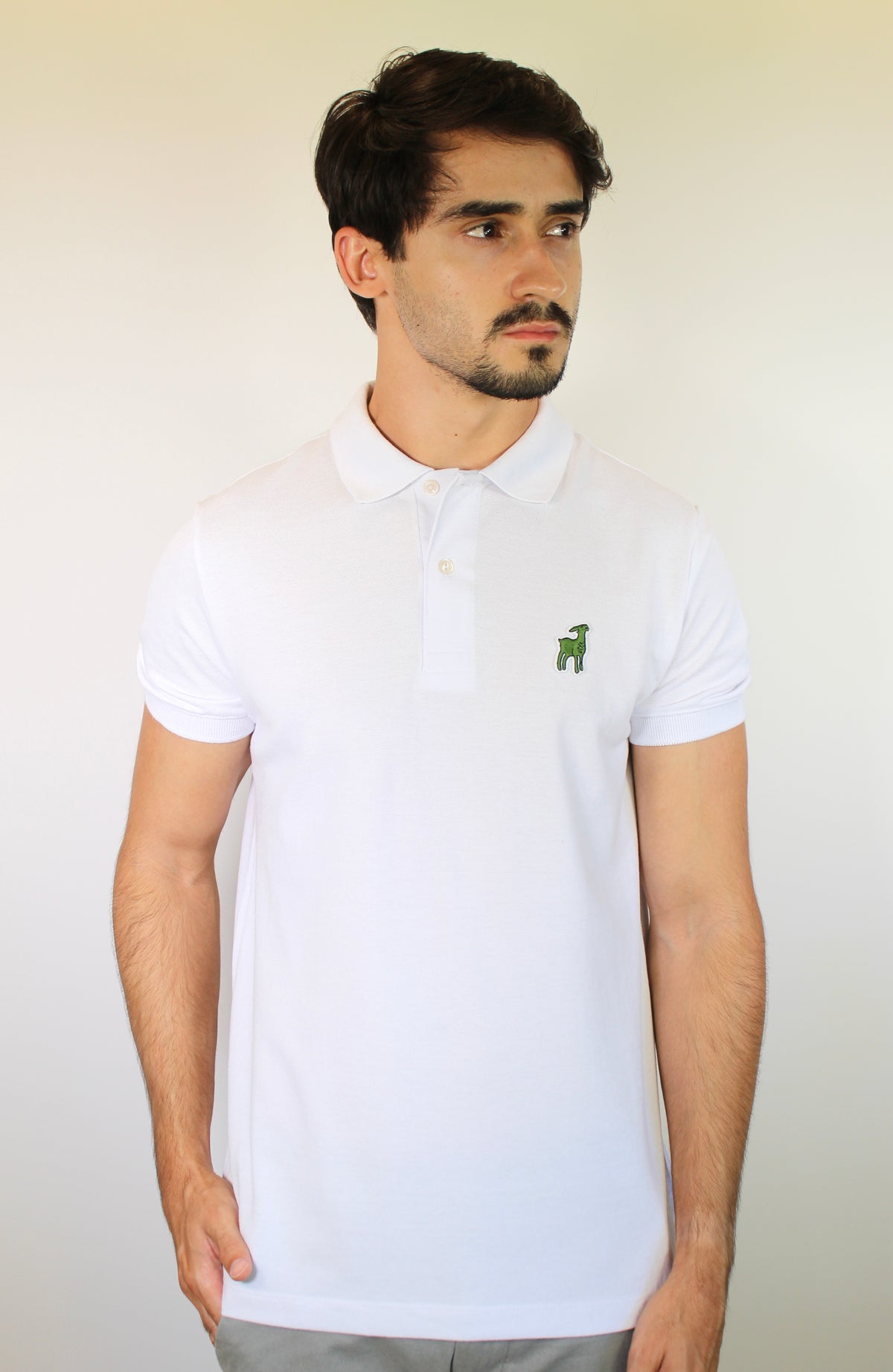 Camisa Gola Polo LCT x Djokovic THE GOAT - Branca