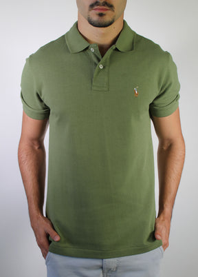 Camisa Gola Polo RL - Verde Musgo Small Pony Colorido