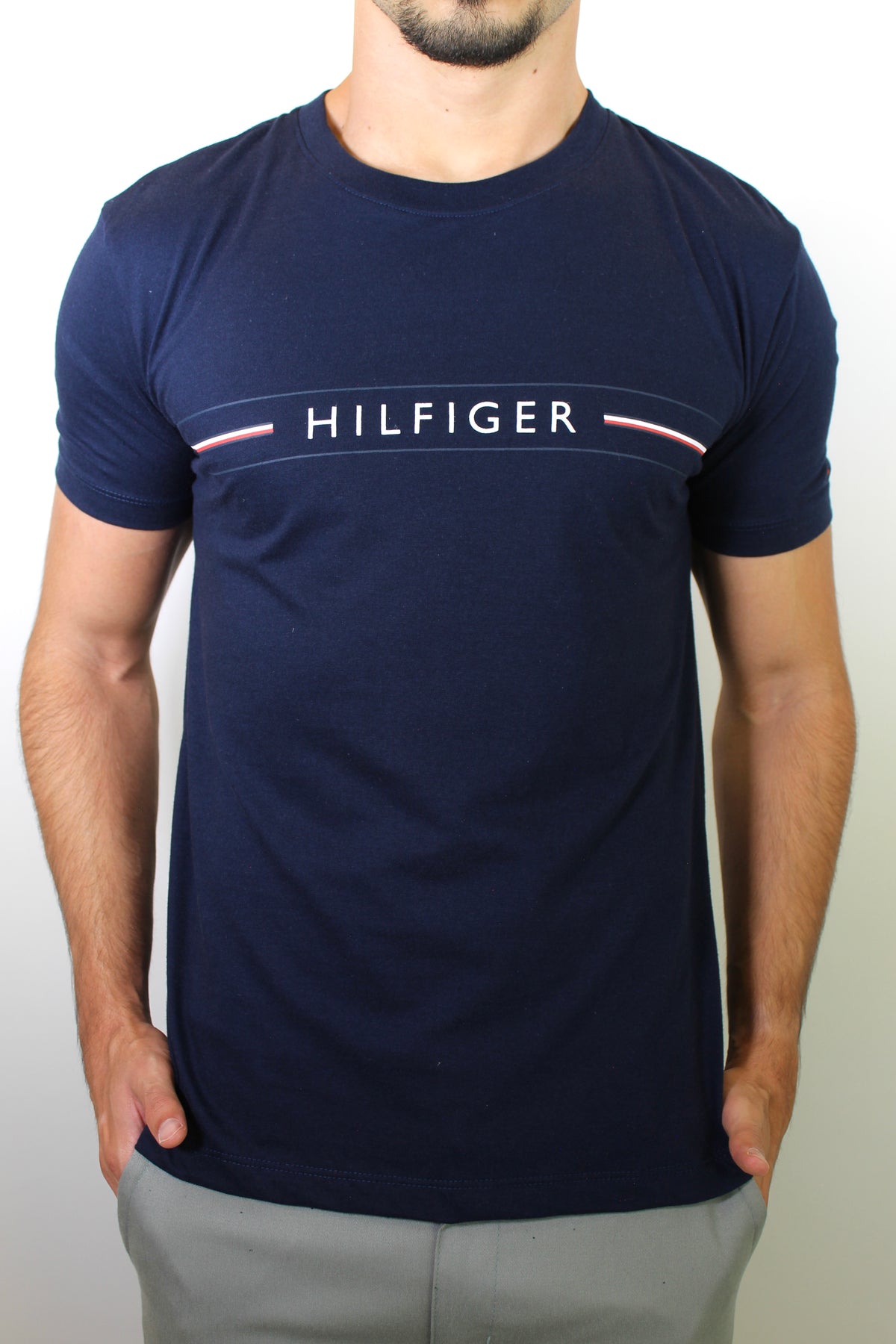 Camiseta TH Nautic Stripe - Azul Marinho