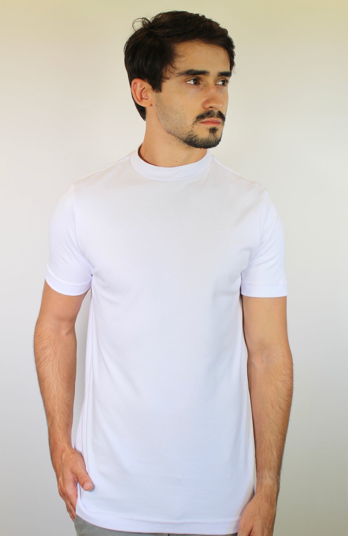Camiseta Gola Midi Nobre Men - Branca