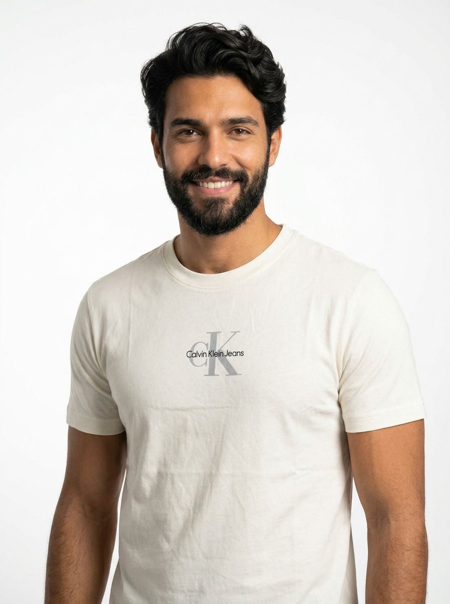 Camiseta CK Legacy Icon - Off White