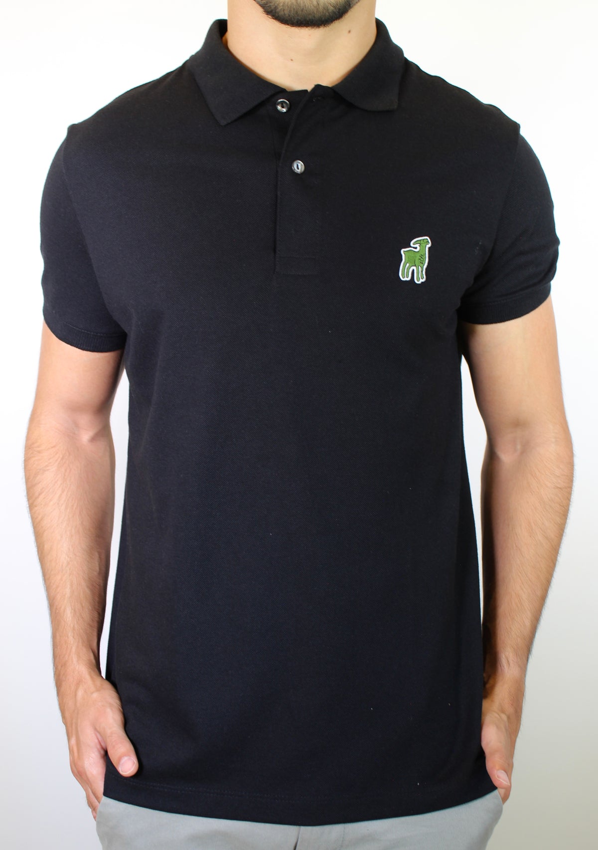 Camisa Gola Polo LCT x Djokovic THE GOAT - Preta