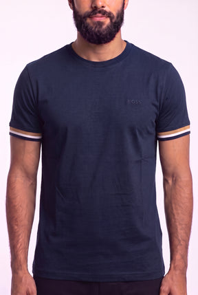 Camiseta Boss Tone Signature Line - Azul Marinho