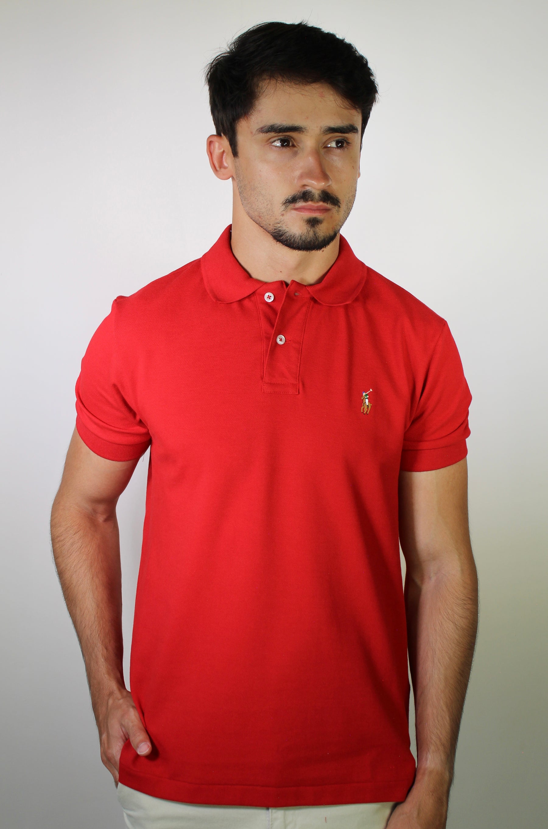Camisa Gola Polo RL - Vermelha Small Pony Colorido
