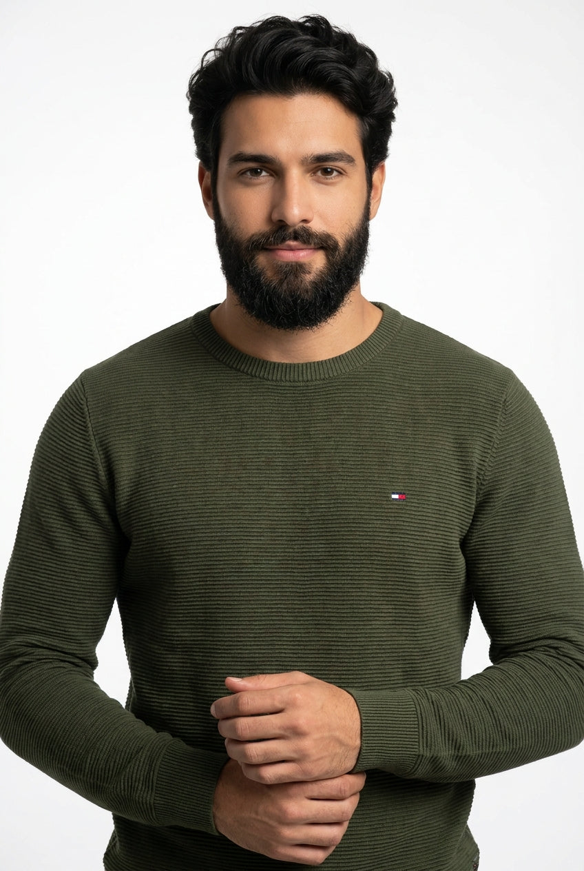 Camisa Long Sleeve TH Amalfi Core - Verde Musgo