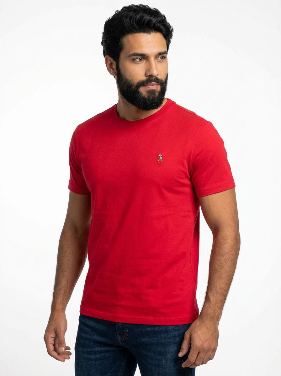 Camiseta RL Essential Small Pony Colorido - Vermelha