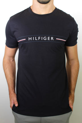 Camiseta TH Nautic Stripe - Preta