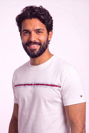 Camiseta TH Bondi Graphic Tape - Off White