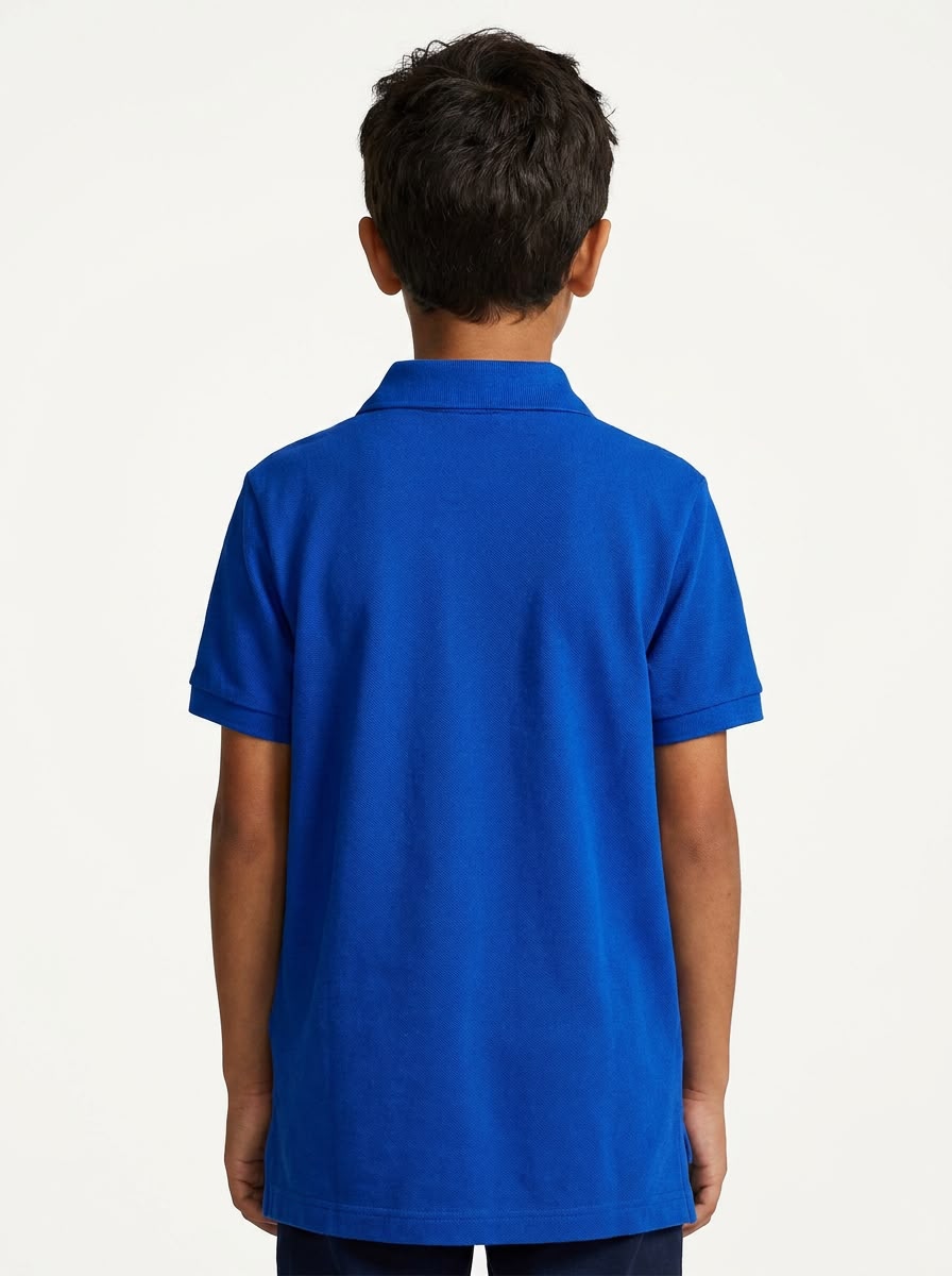 Camisa Gola Polo Infantil RL - Azul Royal Small Pony Amarelo