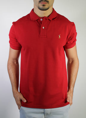 Camisa Gola Polo RL - Vermelha Small Pony Colorido