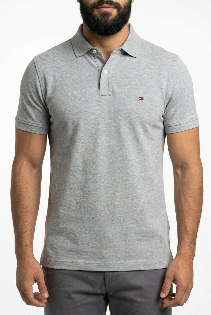 Camisa Gola Polo TH Masculina Coupe Sur Ivy - Cinza