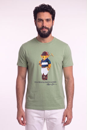 Camiseta RL Sport Icon Polo Rider Bear - Verde Menta