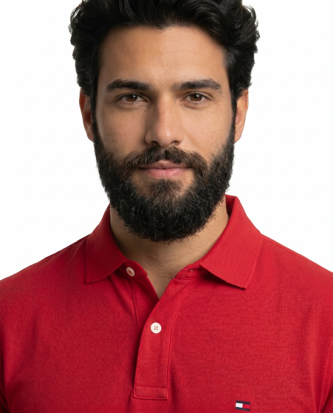 Camisa Gola Polo TH Sleeve Stripe - Vermelha