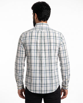 Camisa RL Manga Longa - Canterbury Check Xadrez Verde Oliva e Azul