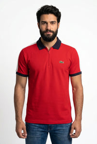 Camisa Gola Polo LCT Legacy Contrast Zip - Vermelha