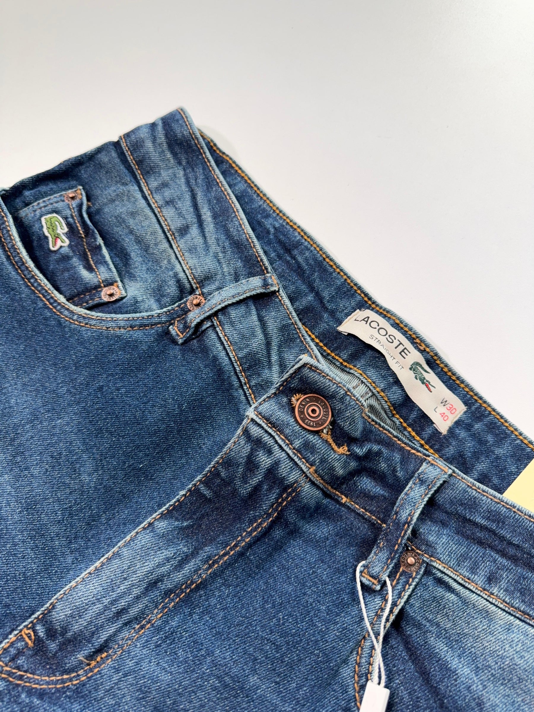 Calça Jeans LCT - Denim Croco Fit Azul