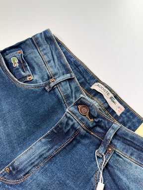 Calça Jeans LCT - Denim Croco Fit Azul