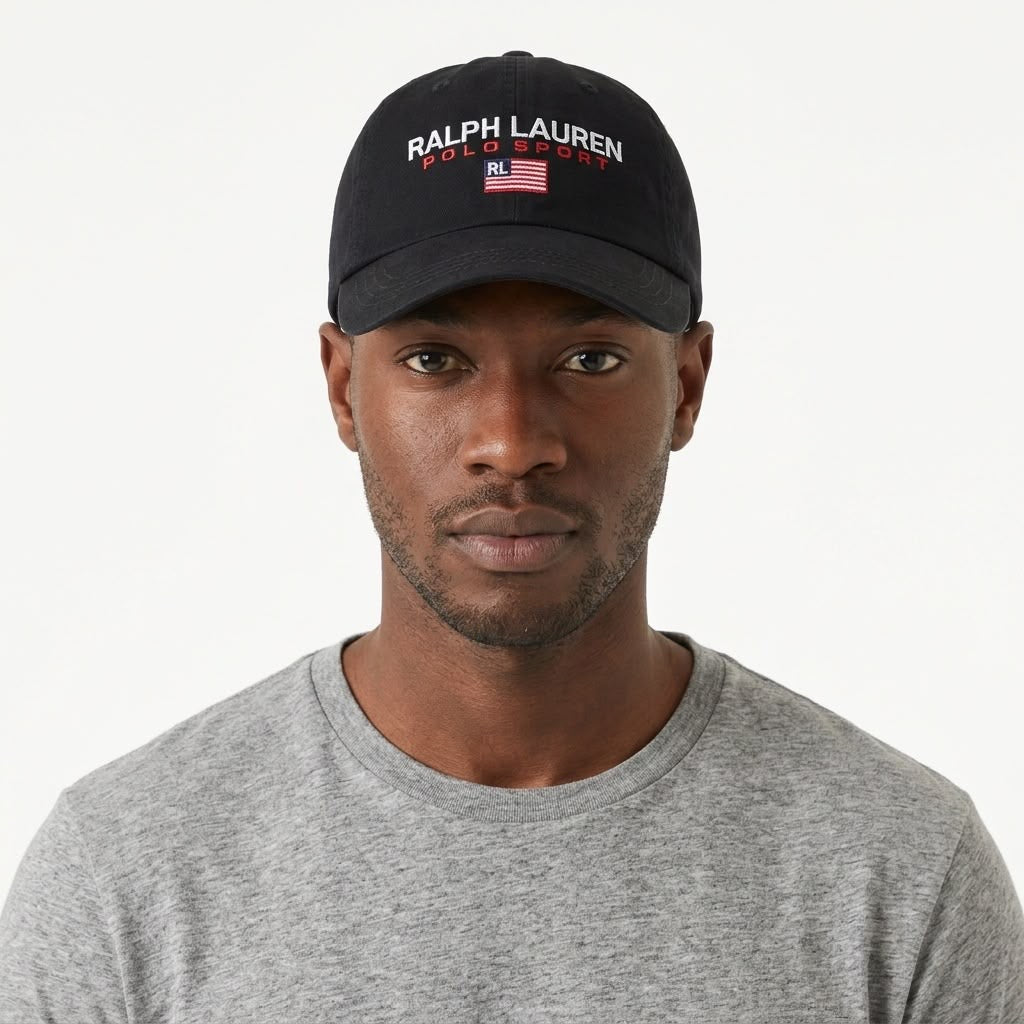 Boné RL Sport America Flag - Preto