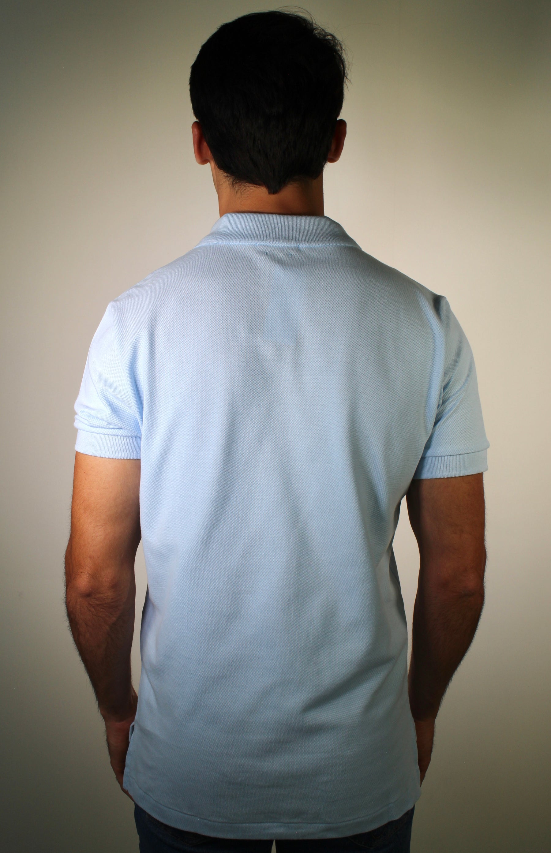 Camisa Gola Polo RL - Azul Claro Small Pony Amarelo