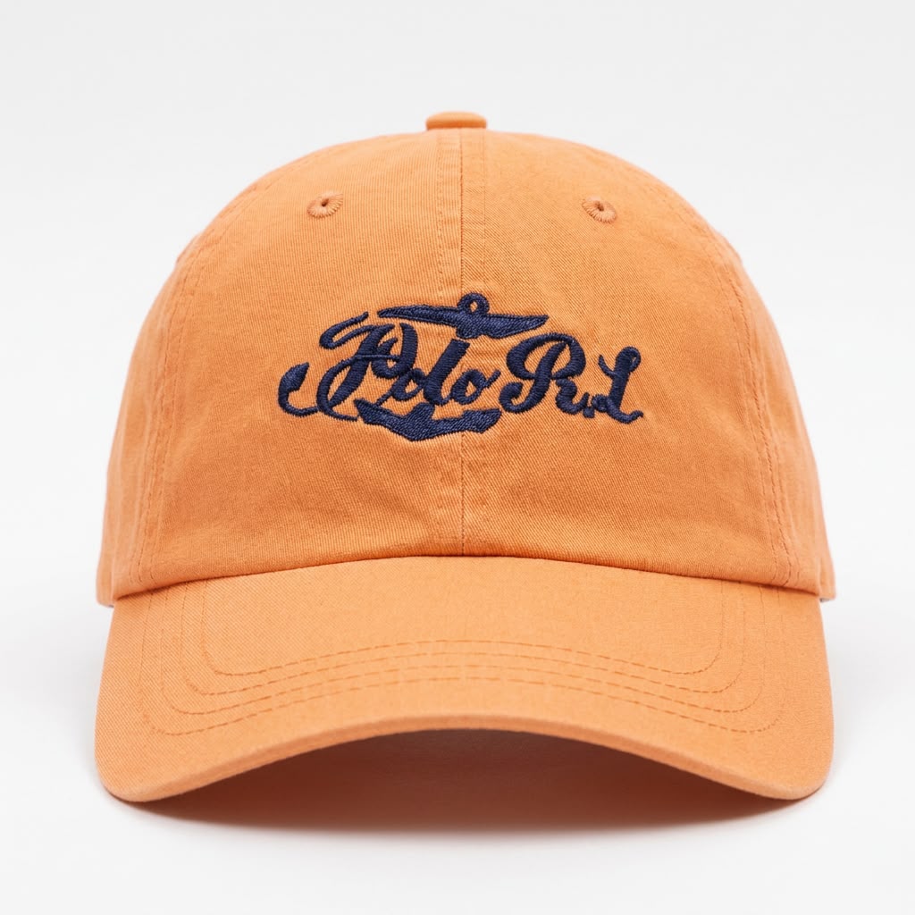 Boné Polo RL Vintage Harbor Script - Laranja