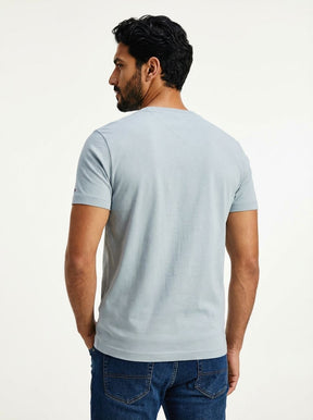 Camiseta TH Masculina Classic Nape - Azul Acinzentado