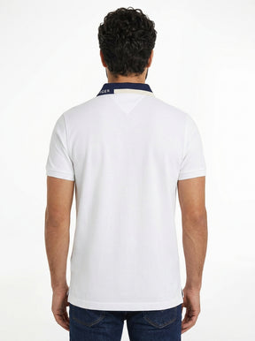 Camisa Gola Polo TH Trademark Contrast - Branca