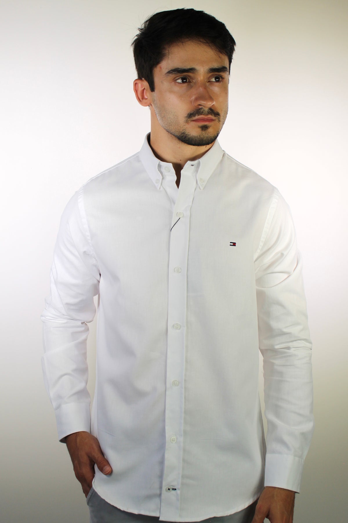 Camisa Social Lisa Manga Longa TH Classic  - Branca