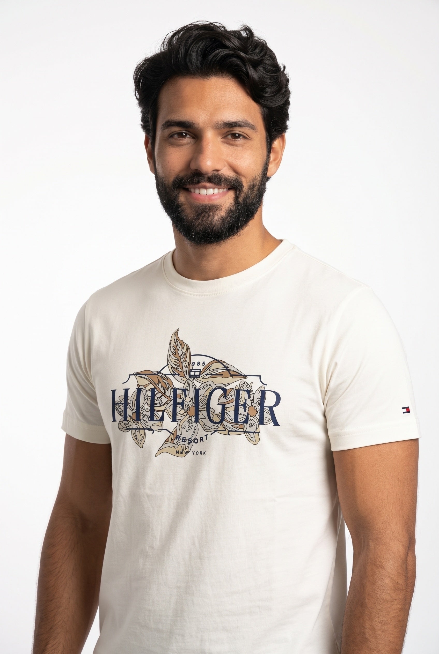 Camiseta TH Botanical Summer - Branca