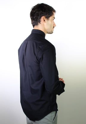 Camisa RL Manga Longa Gola Padre - Preto