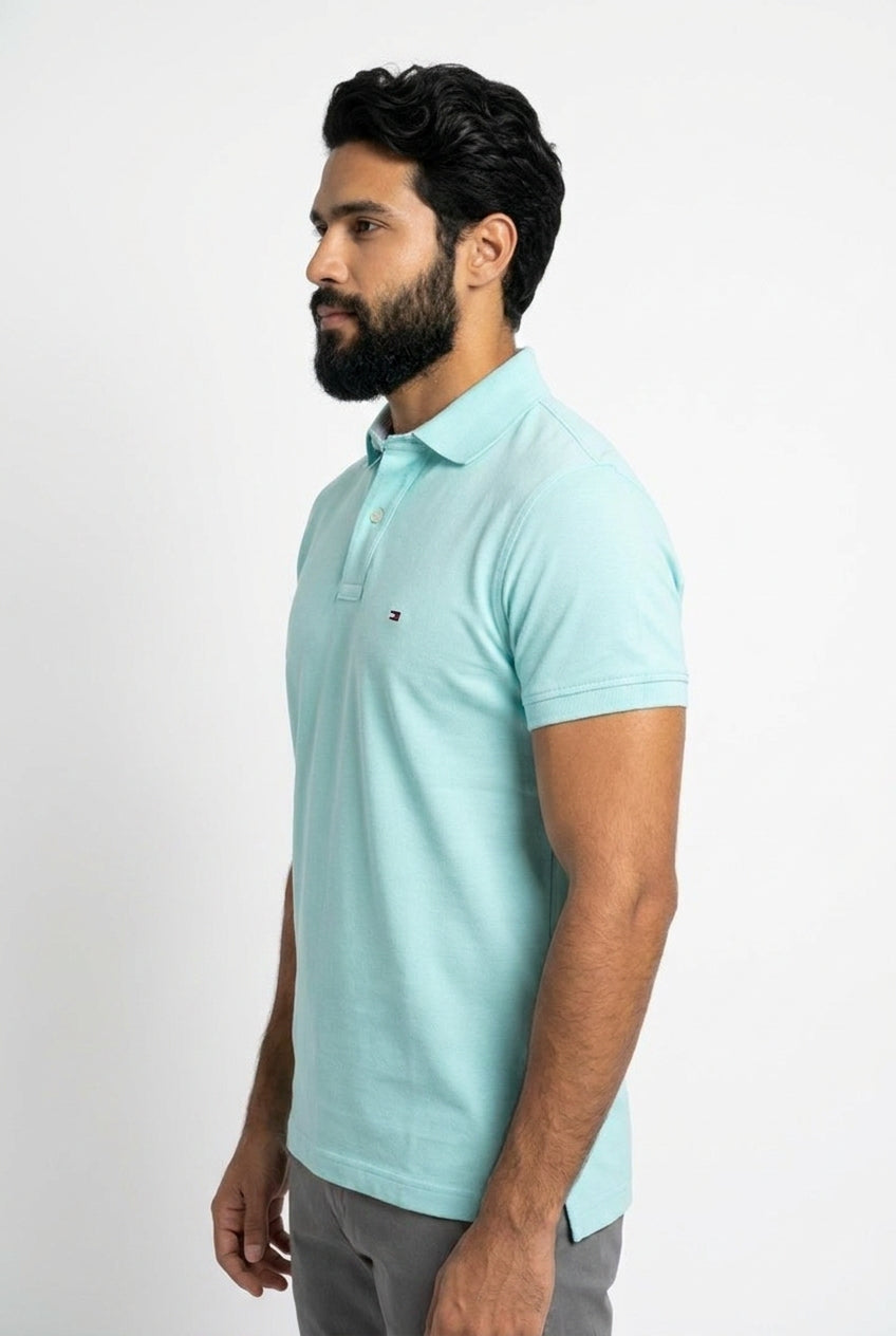 Camisa Gola Polo TH Masculina Coupe Sur Ivy - Azul Bebê