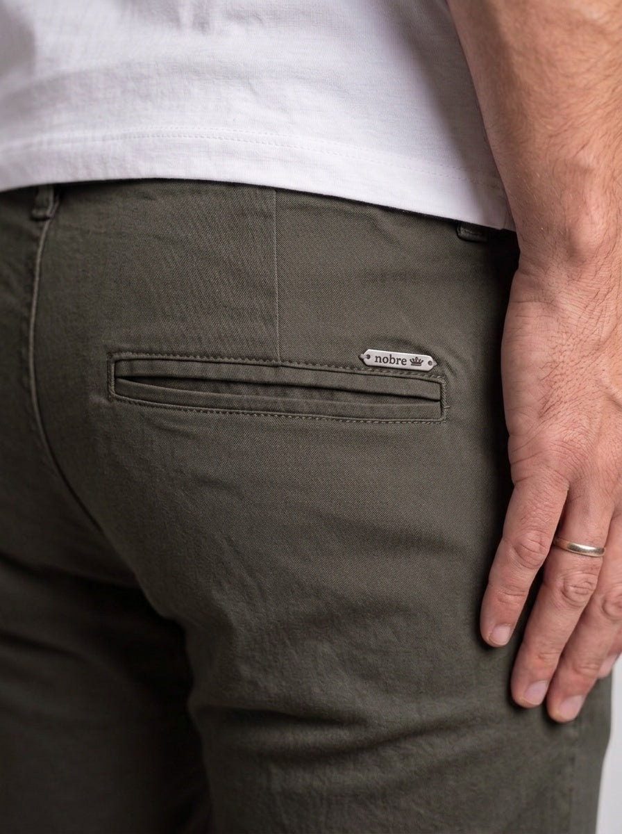 Calça Sarja Nobre Men - Verde Musgo