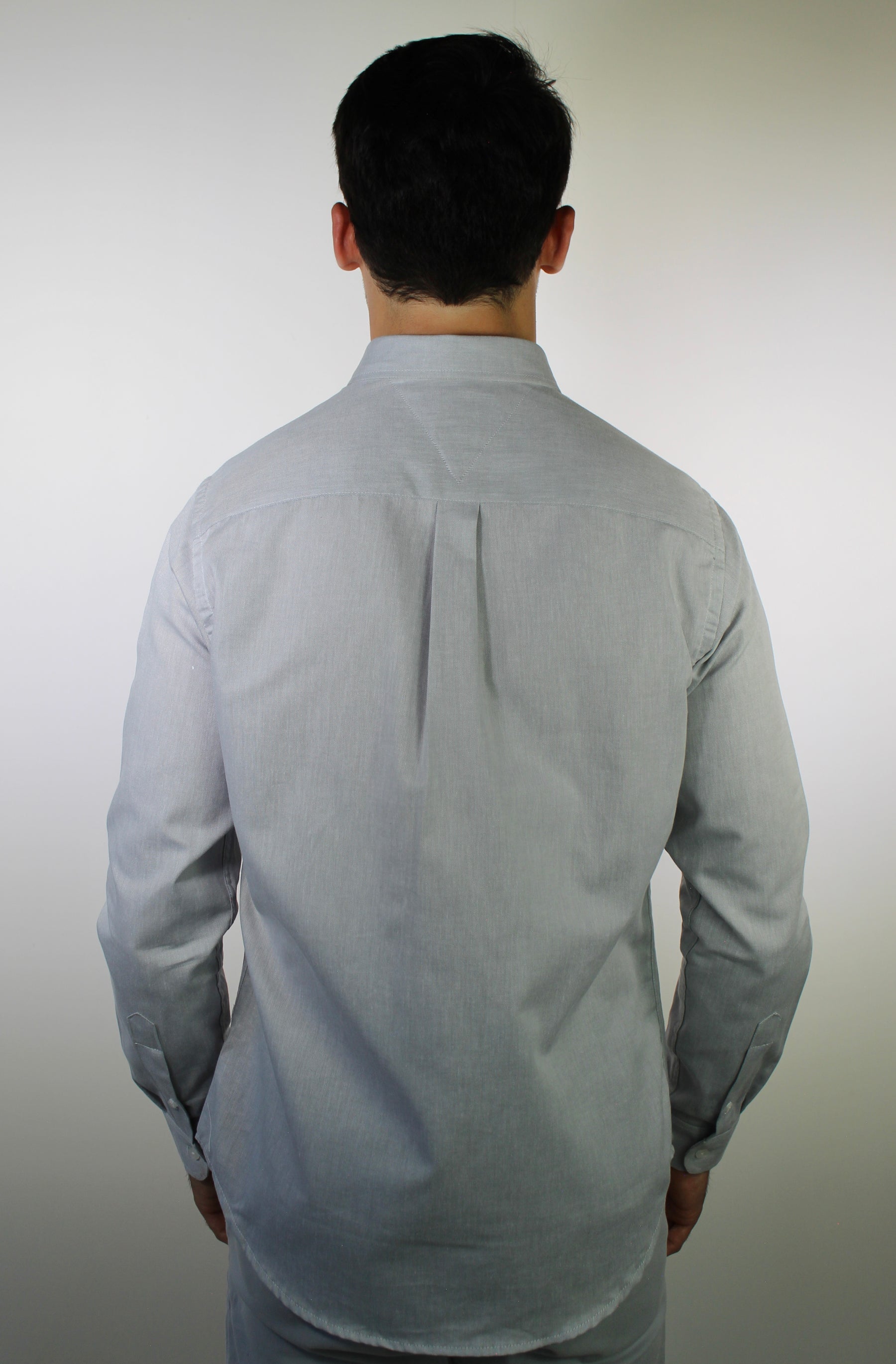 Camisa Social Lisa Manga Longa TH Classic  - Cinza Mescla