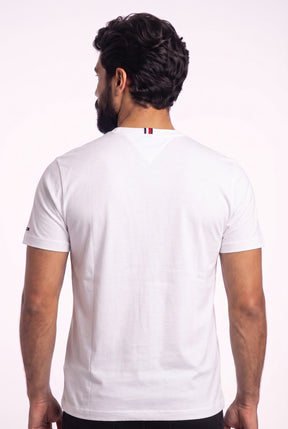 Camiseta TH Rockaway Crest Vintage - Off White