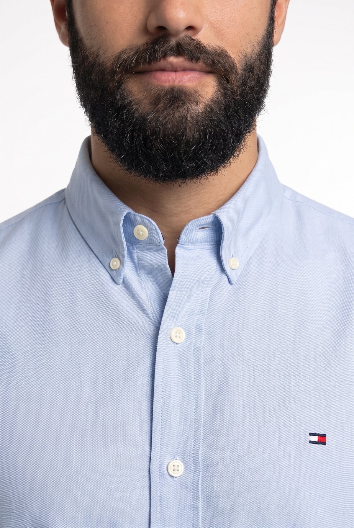 Camisa Social Lisa Manga Longa TH Classic  - Azul Bebê Mescla