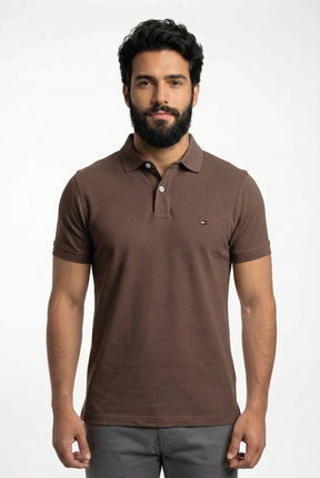 Camisa Gola Polo TH Masculina Coupe Sur Ivy - Marrom
