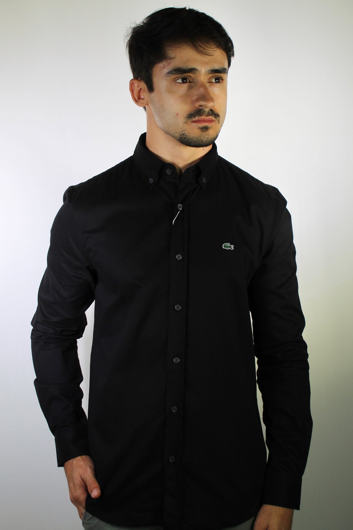 Camisa Social LCT Signature Manga Longa - Preta