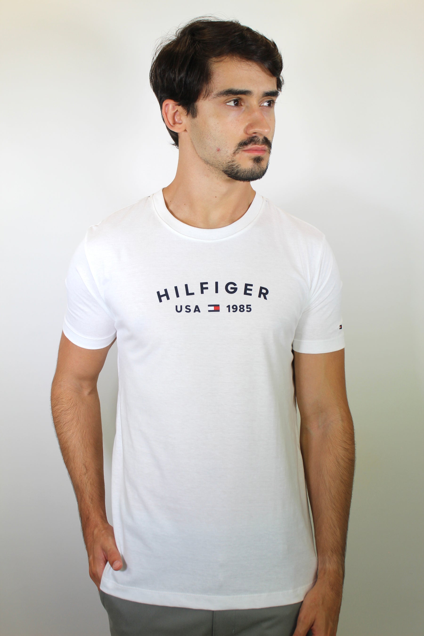 Camiseta TH College Style Est. 1985 Logo - Branca