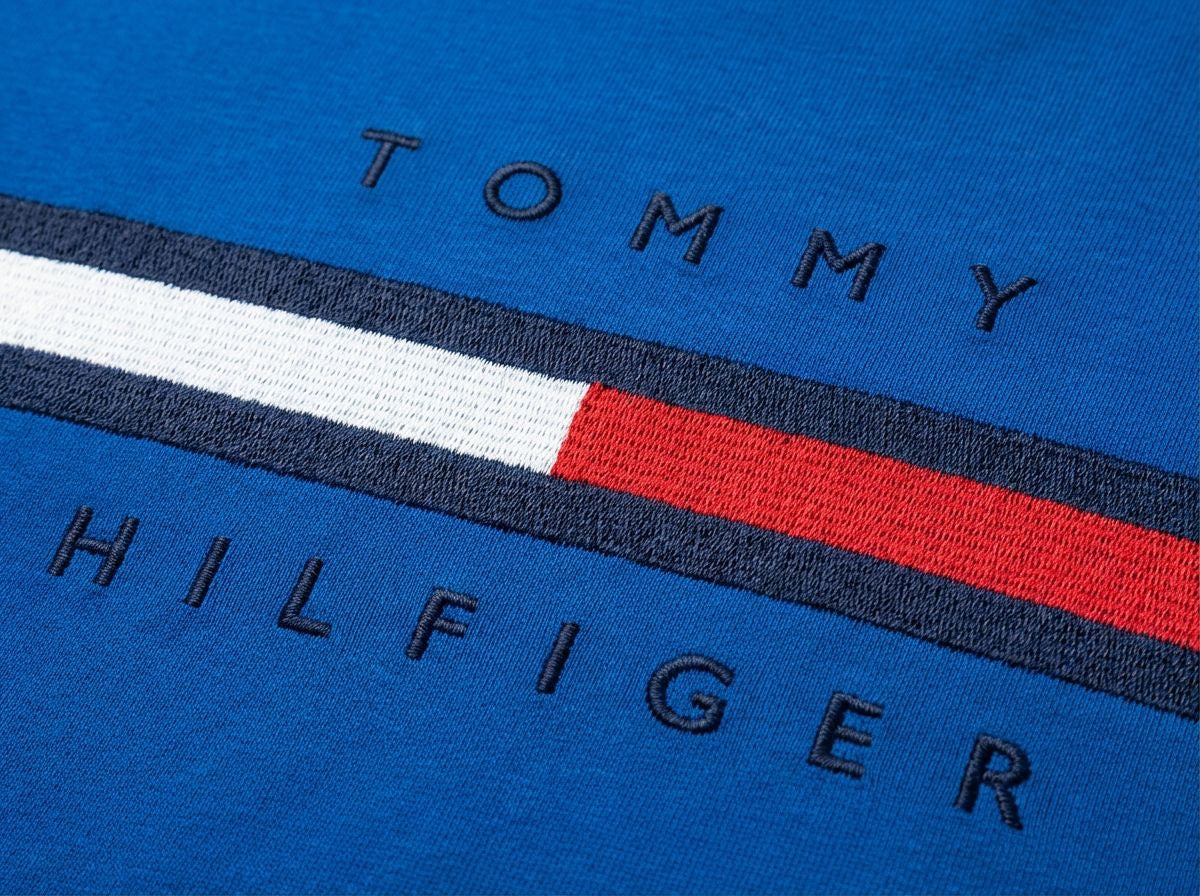 Camiseta TH Flag Stripe - Azul Royal