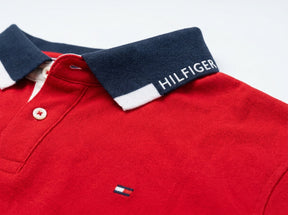 Camisa Gola Polo TH Trademark Contrast - Vermelha