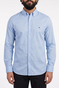 Camisa Social Lisa Manga Longa TH Classic  - Azul Bebê Mescla
