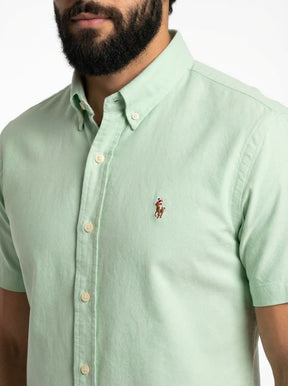 Camisa Social Manga Curta RL - Verde Menta