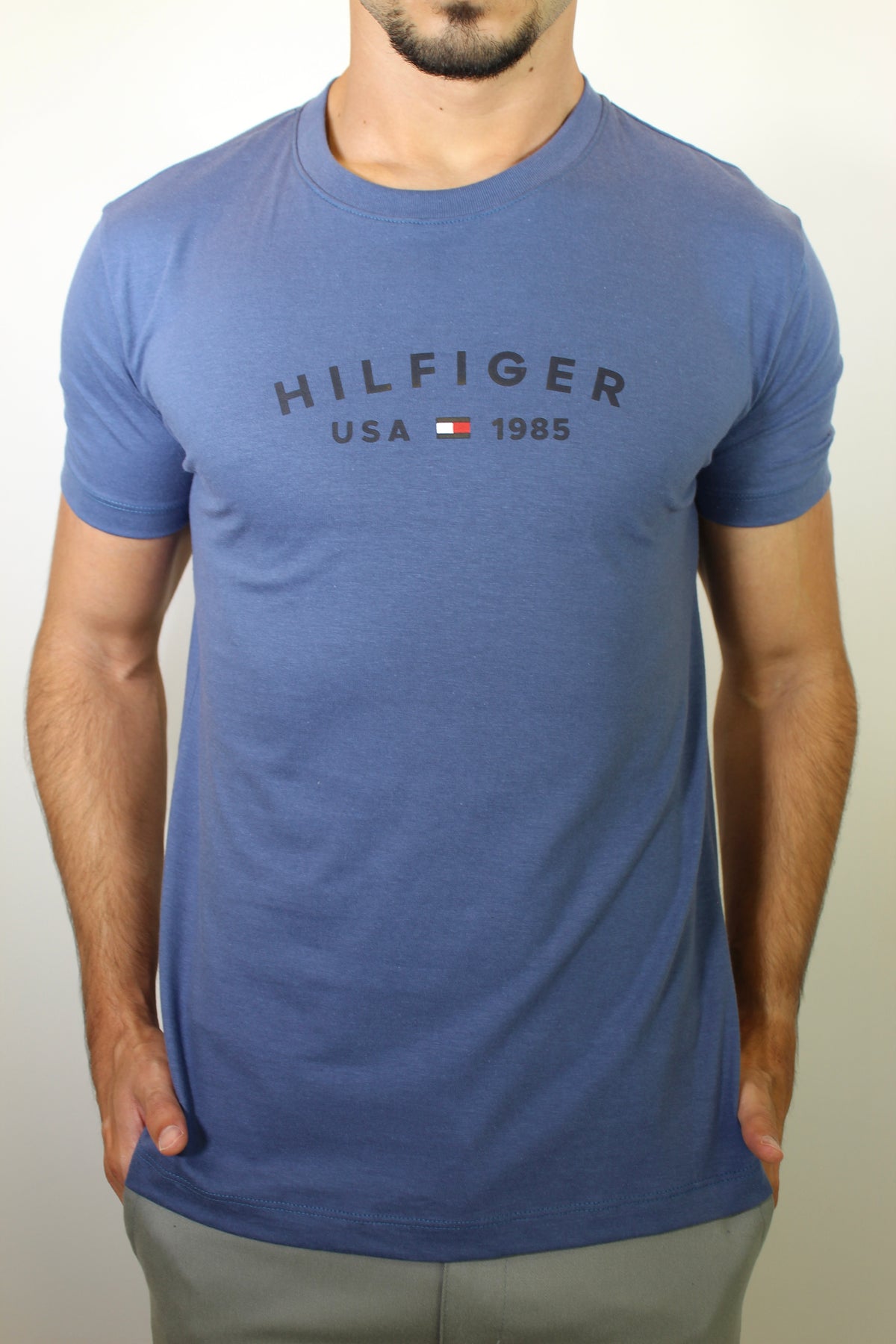 Camiseta TH College Style Est. 1985 Logo - Azul Acero