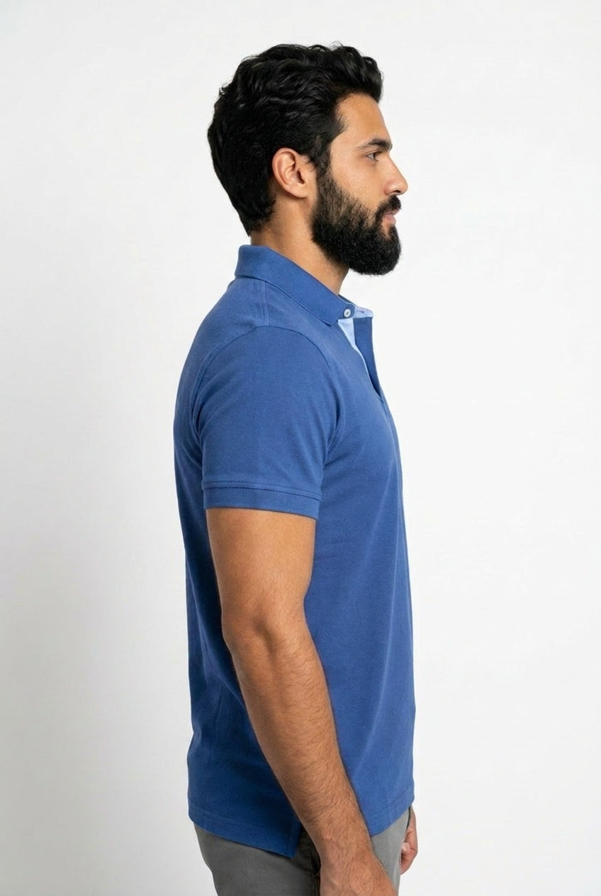 Camisa Gola Polo TH Masculina Coupe Sur Ivy - Azul Acero