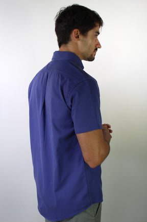 Camisa Social Manga Curta RL - Azul Lavanda