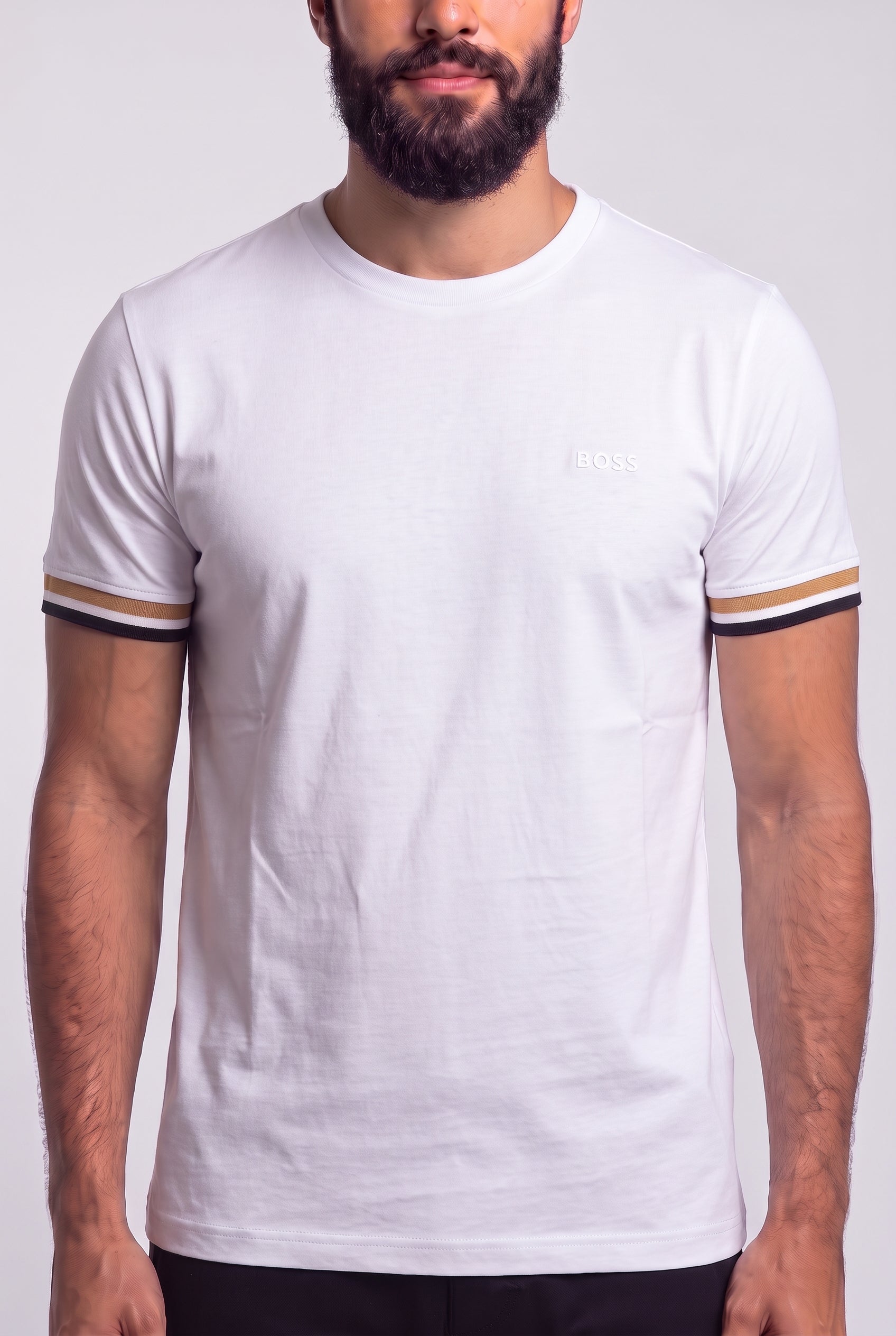 Camiseta Boss Tone Signature Line - Off White