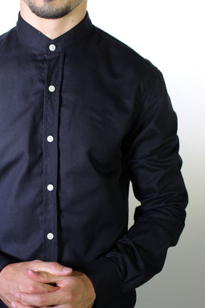 Camisa RL Manga Longa Gola Padre - Preto