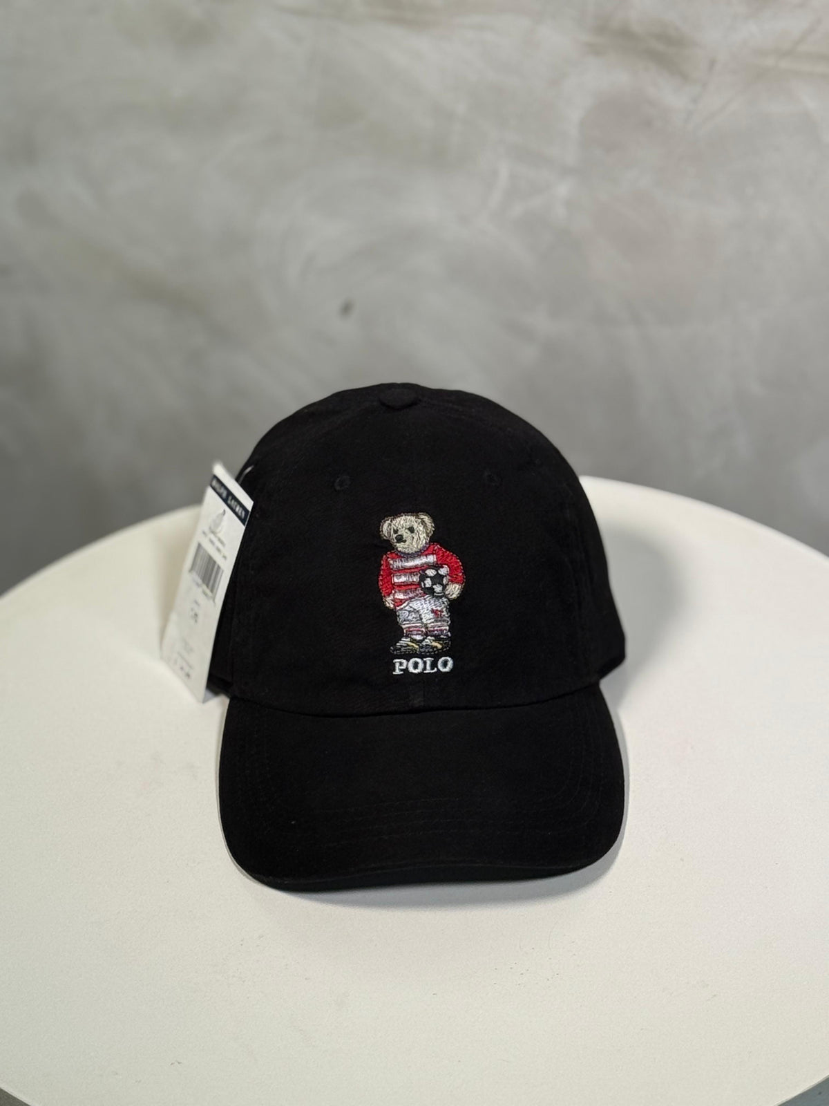 Boné Polo RL Football Bear - Preto