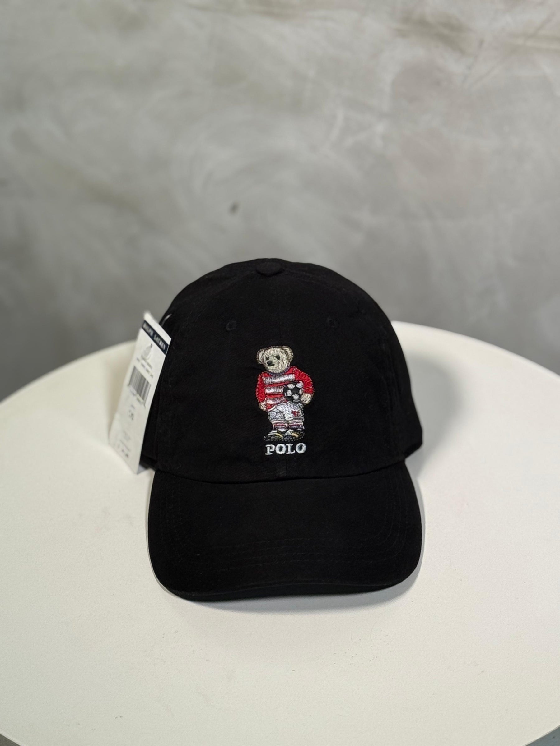 Boné Polo RL Football Bear - Preto