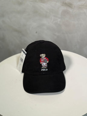 Boné Polo RL Football Bear - Preto